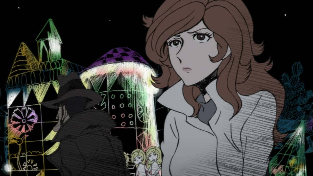 Fujiko Mine Anime Scène Achtergrond