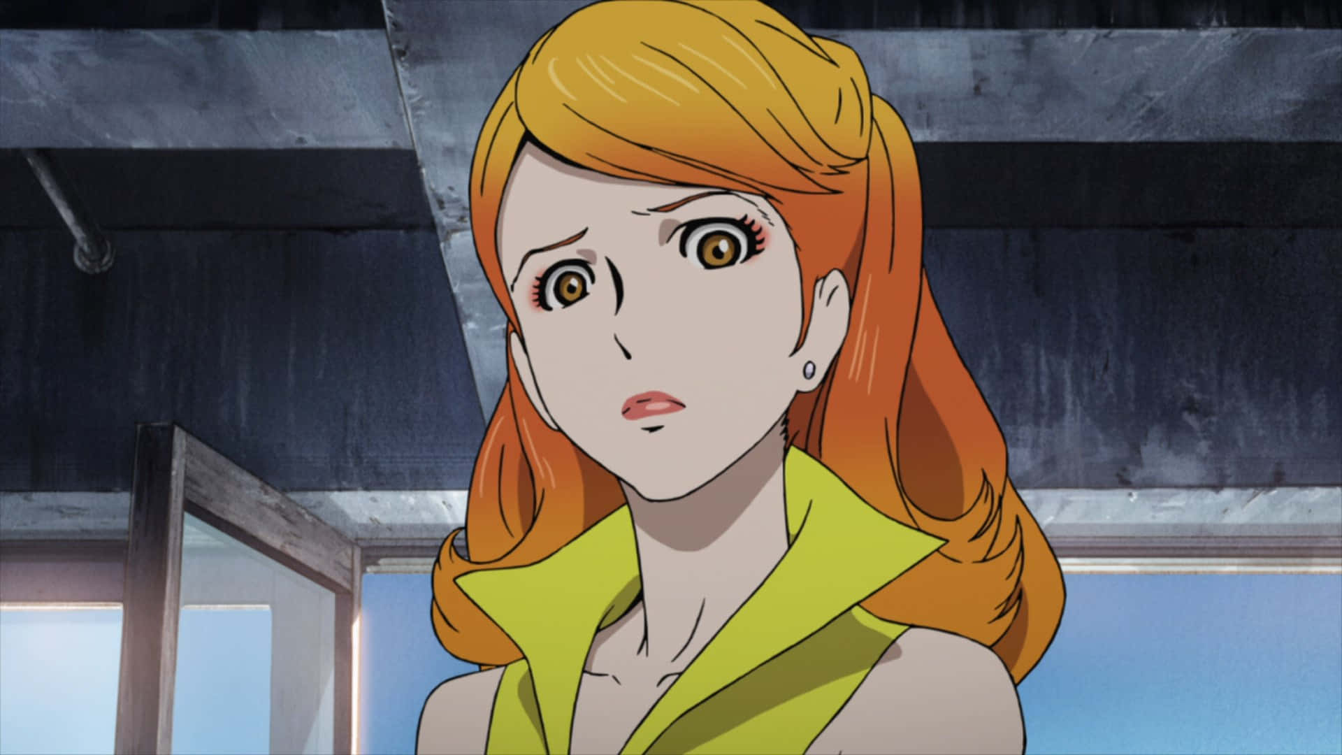 Download Fujiko Mine Surprised Expression Wallpaper | Wallpapers.com