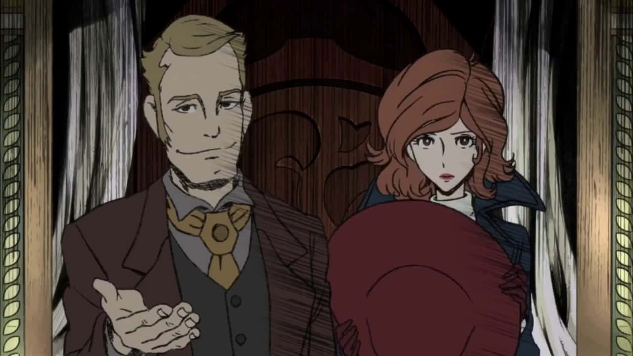 Fujiko En Compaan Anime Scène Achtergrond