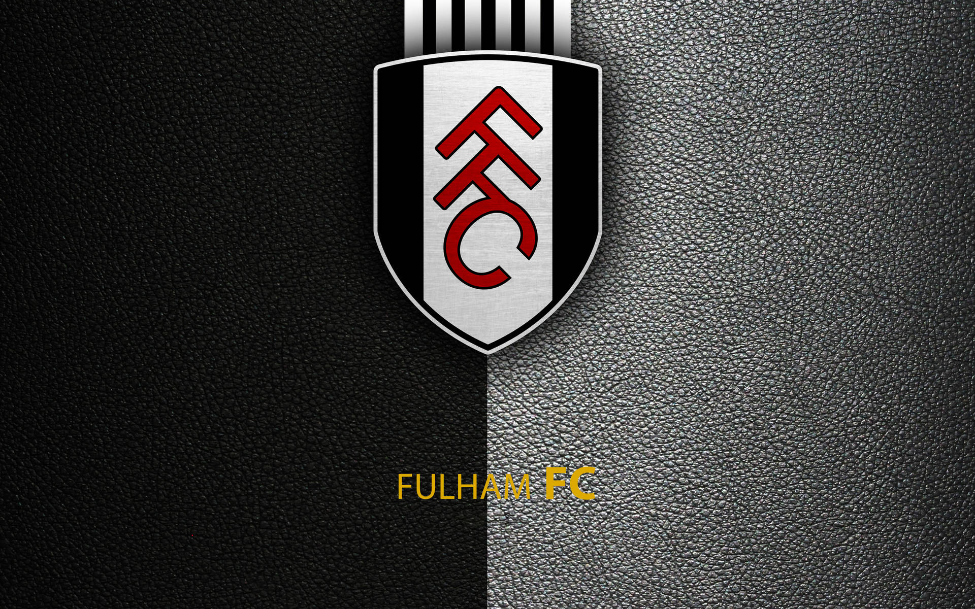 Fulhamfc Svart Grå Läder Estetisk Wallpaper