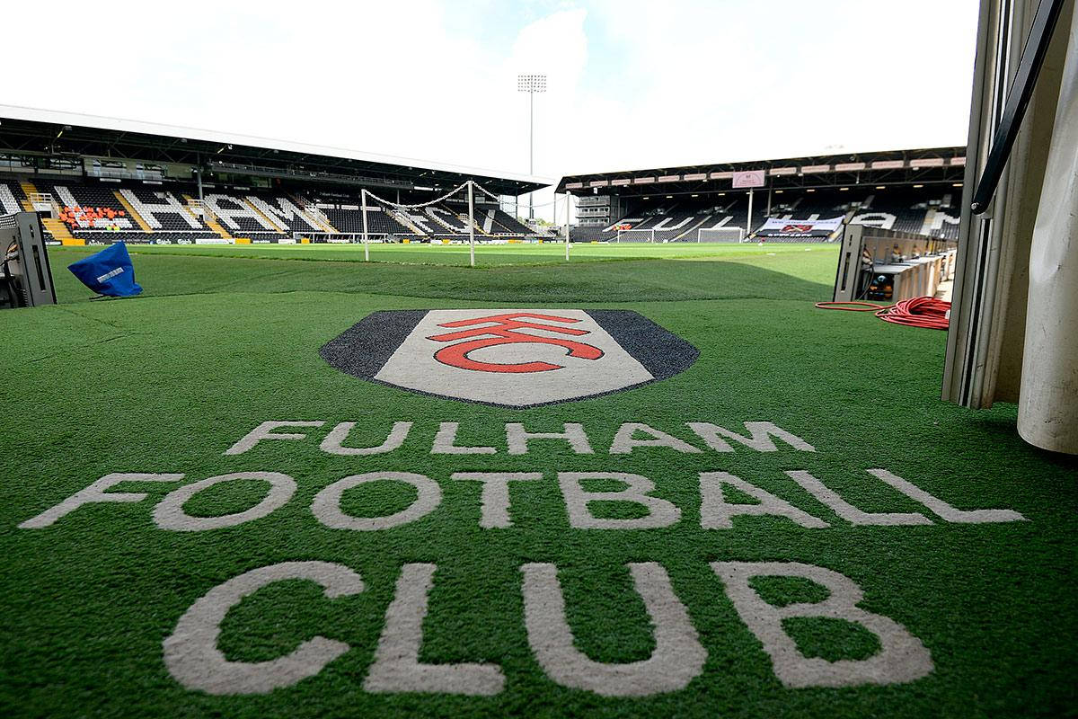 Fulham Fc Name Crest Grass Wallpaper