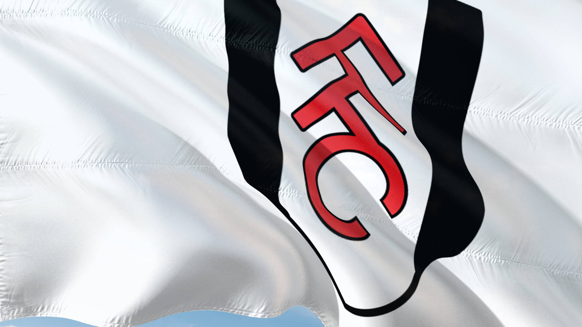 Fulhamfc Ondeando La Bandera Blanca Fondo de pantalla