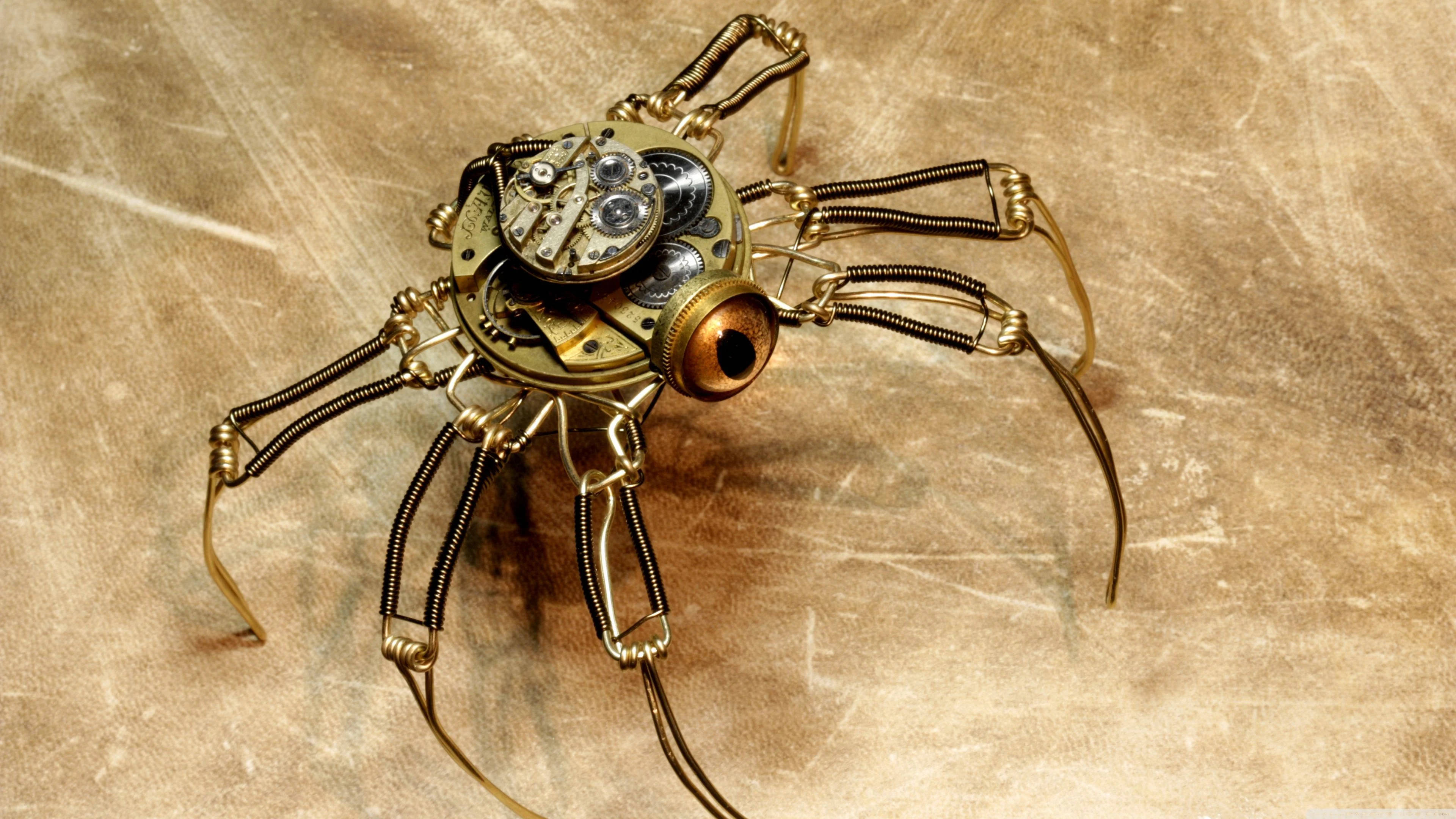 Full 4k Steampunk Insect Wallpaper