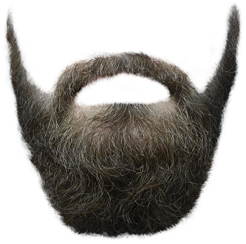 Full Beardwith Styled Moustache PNG