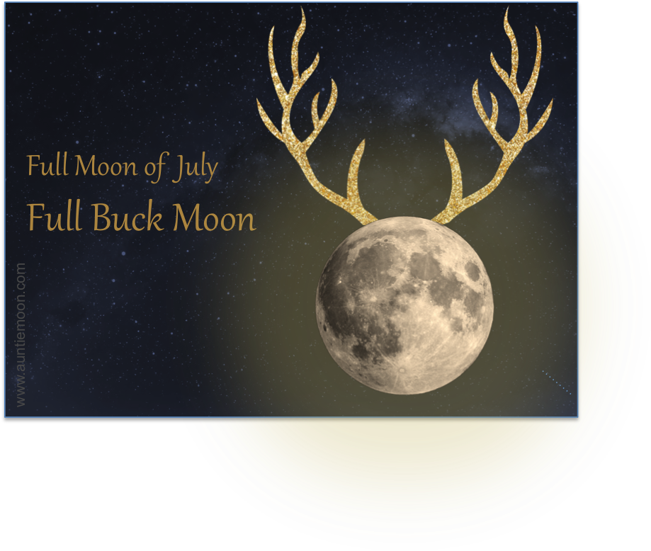 Full Buck Moon July PNG