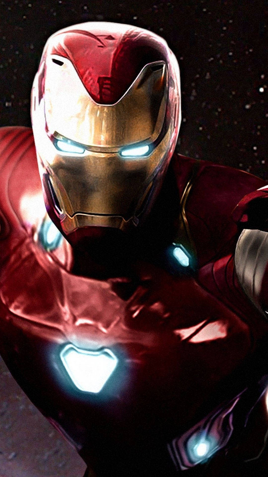 Full Face Of Iron Man Android Wallpaper