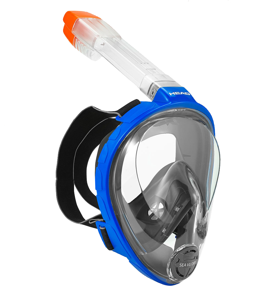 Full Face Snorkel Mask Blue PNG
