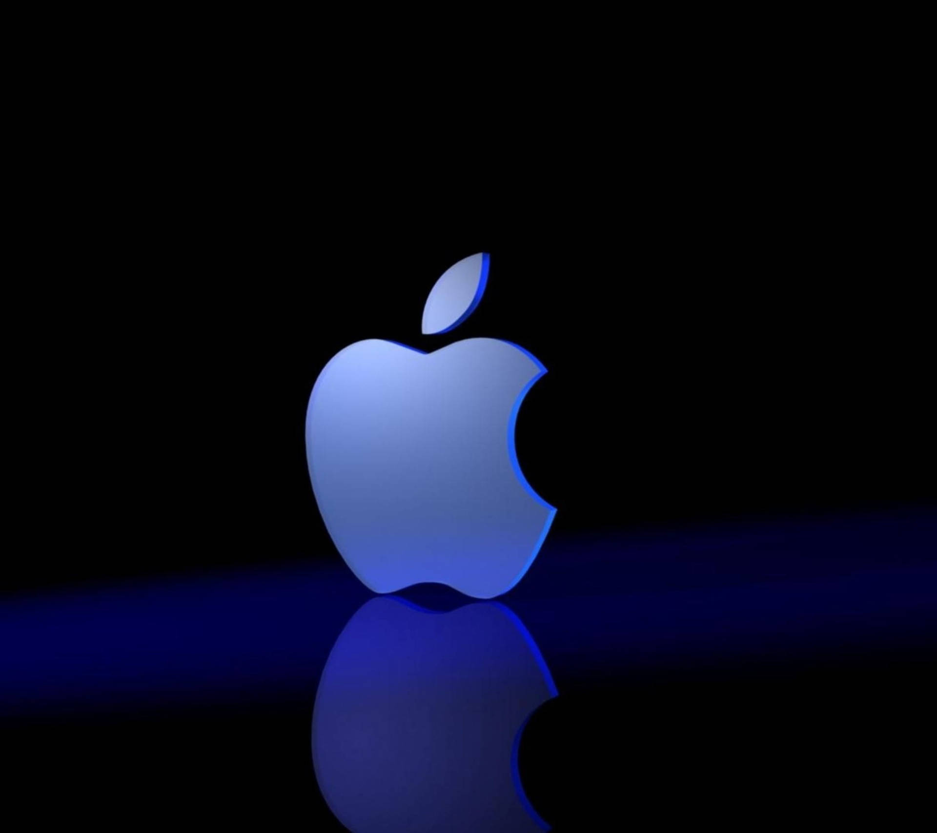 Full Hd 3d Blue Apple Picture