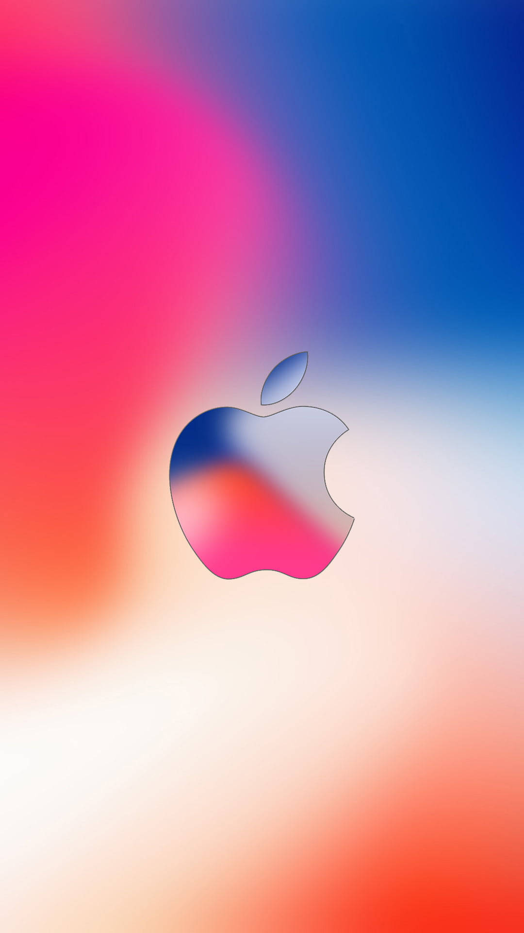 Full Hd Apple In Gradient Blur Picture