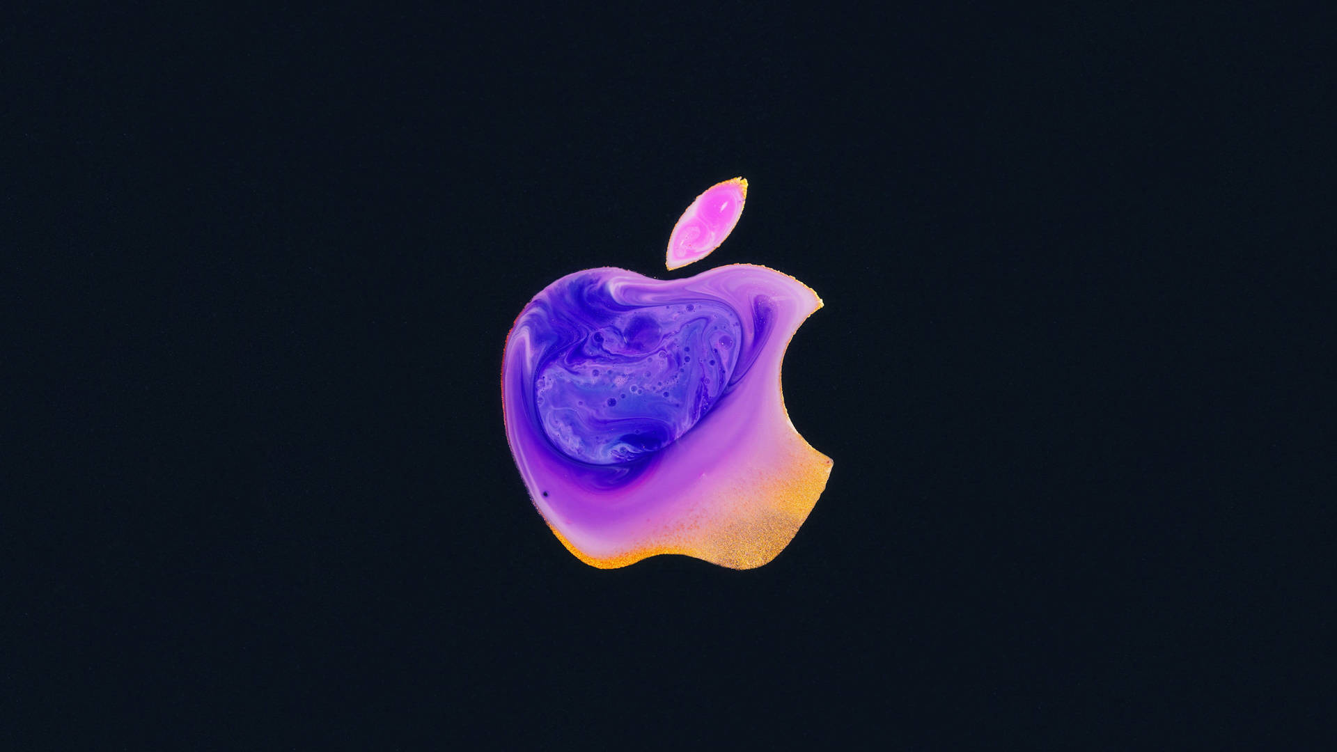 Full Hd Apple With Marble Design Wallpaper
