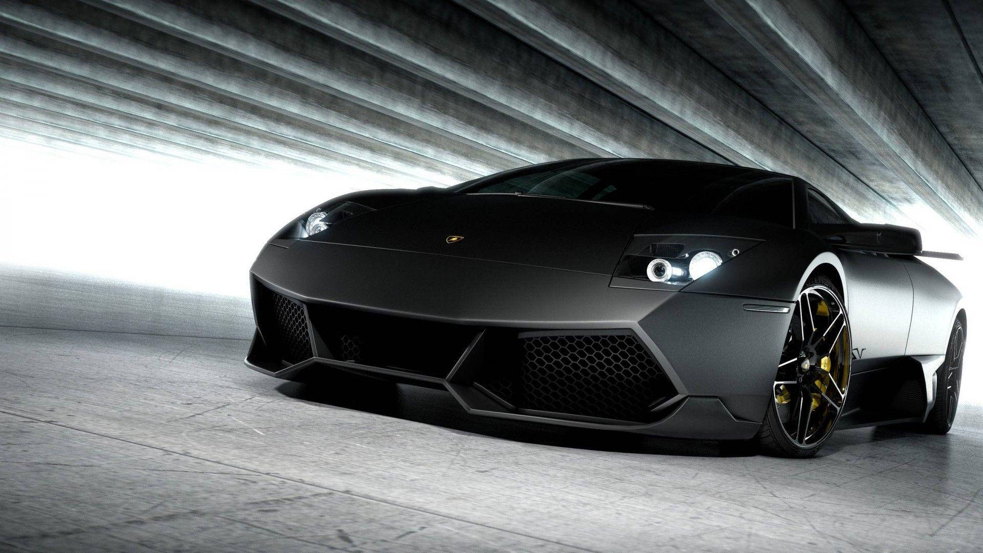 Full Hd Car Black Lamborghini Aventador Wallpaper