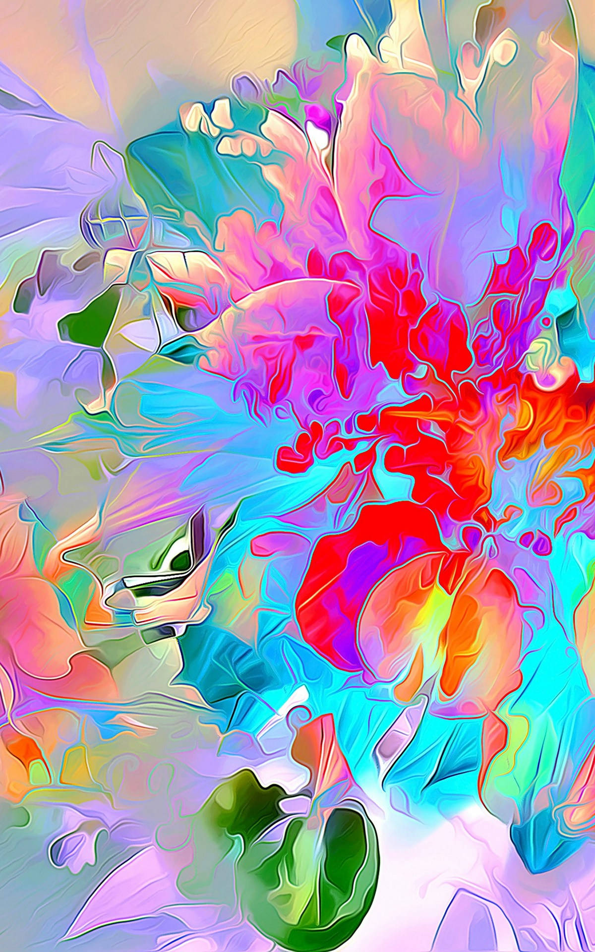 Full Hd Tablet Abstract Painting Wallpaper