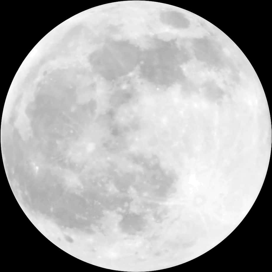 Full Moon Close Up PNG