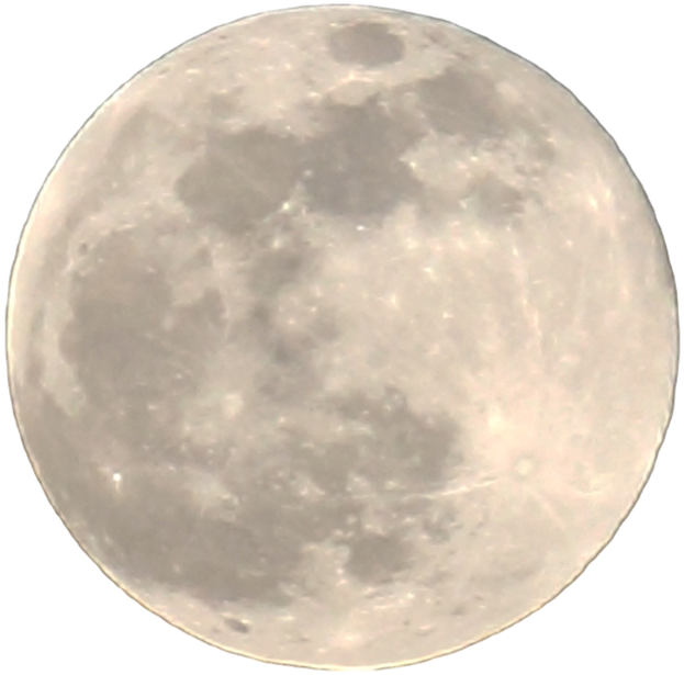 Full Moon Detailed Night Sky PNG