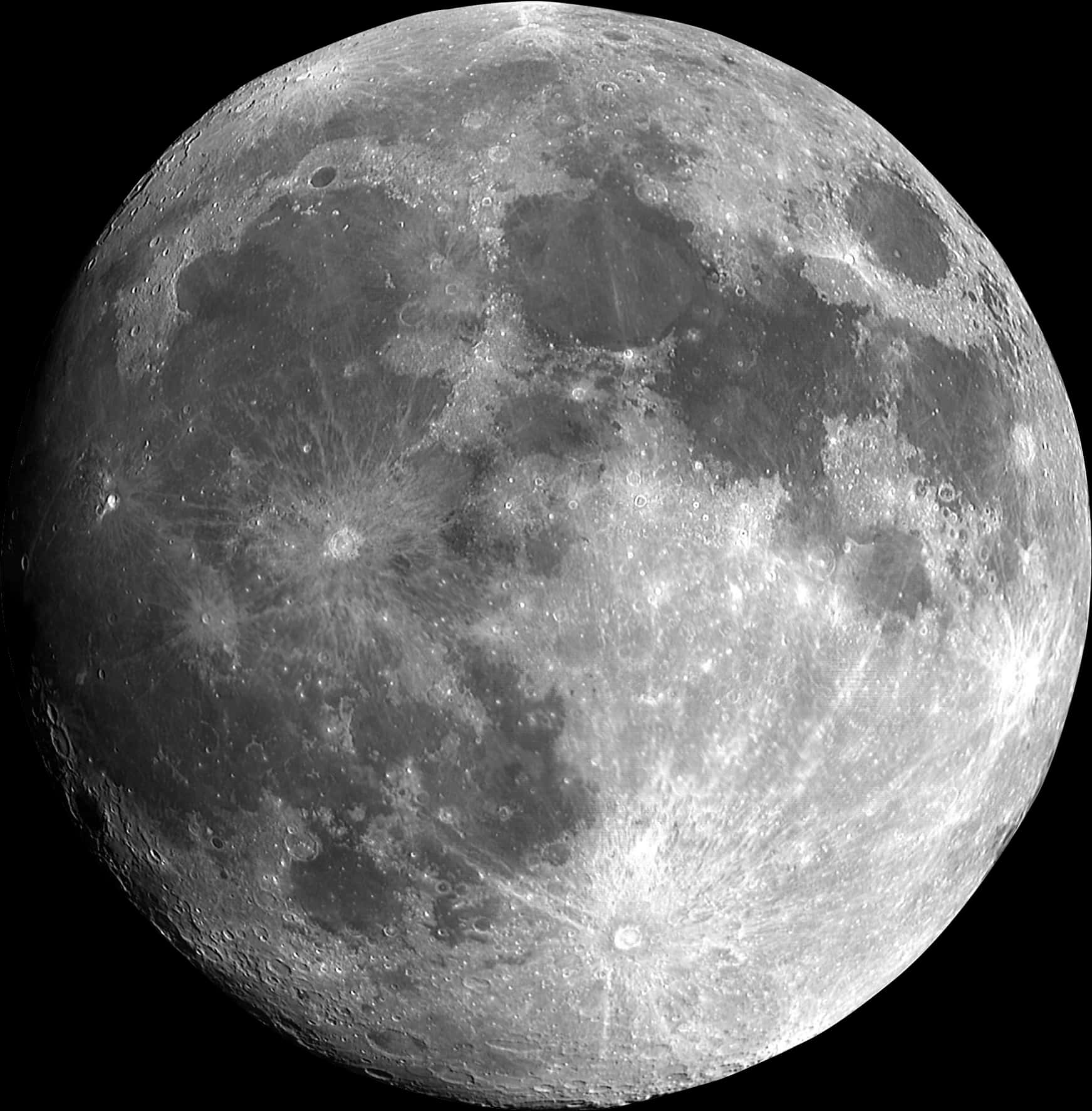 Full Moon Detailed Photography PNG