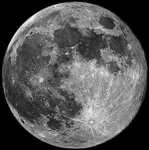 Full Moon Detailed Surface Photography PNG