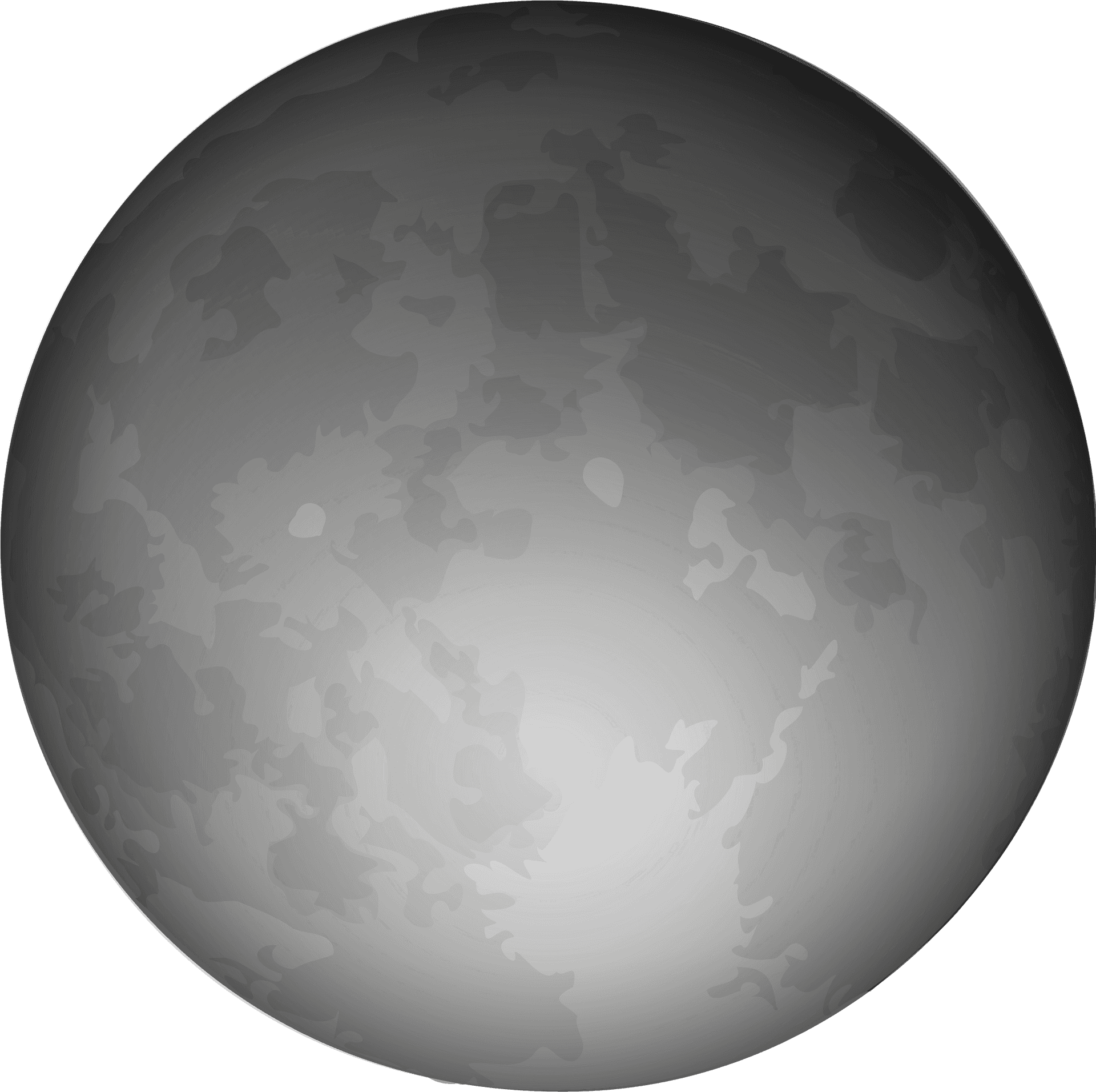 Full Moon Detailed Surface Texture PNG