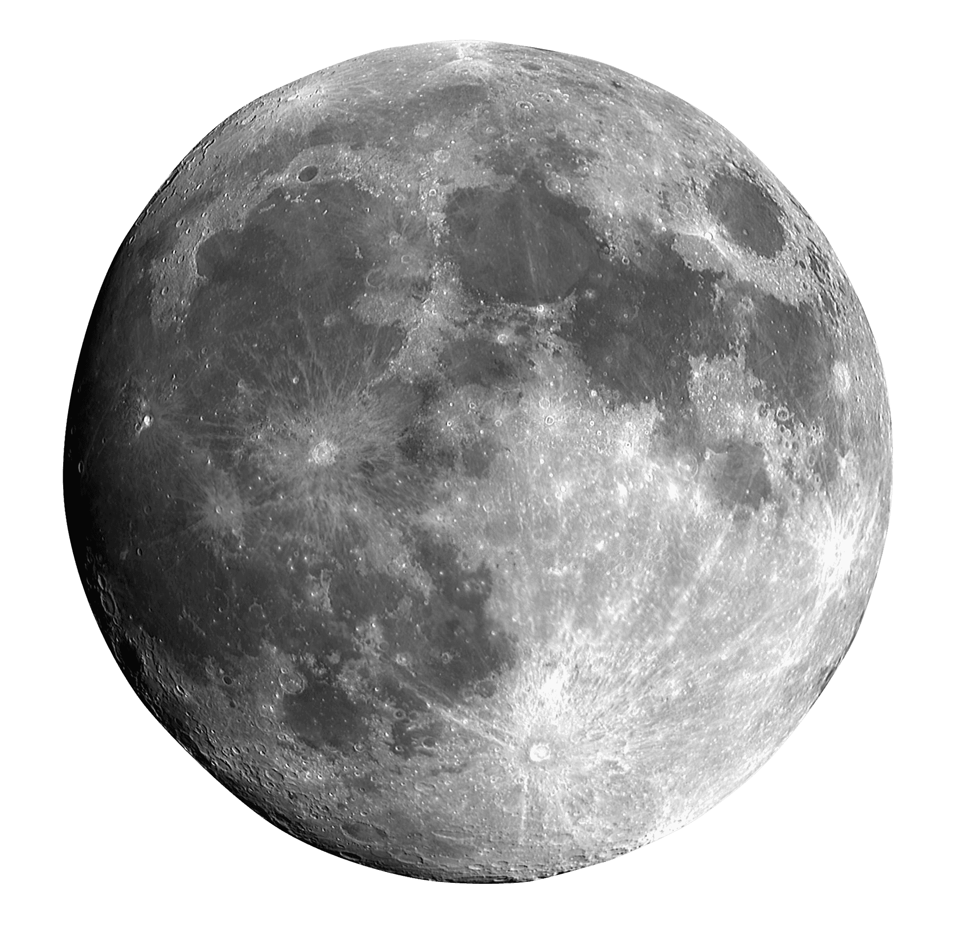 Full Moon Detailed View PNG