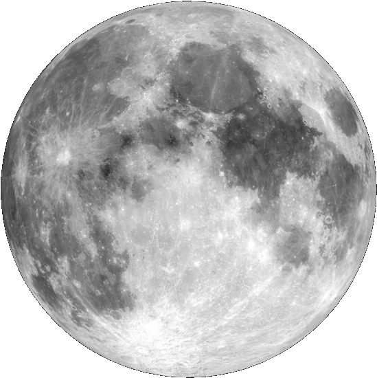 Full Moon Detailed View PNG