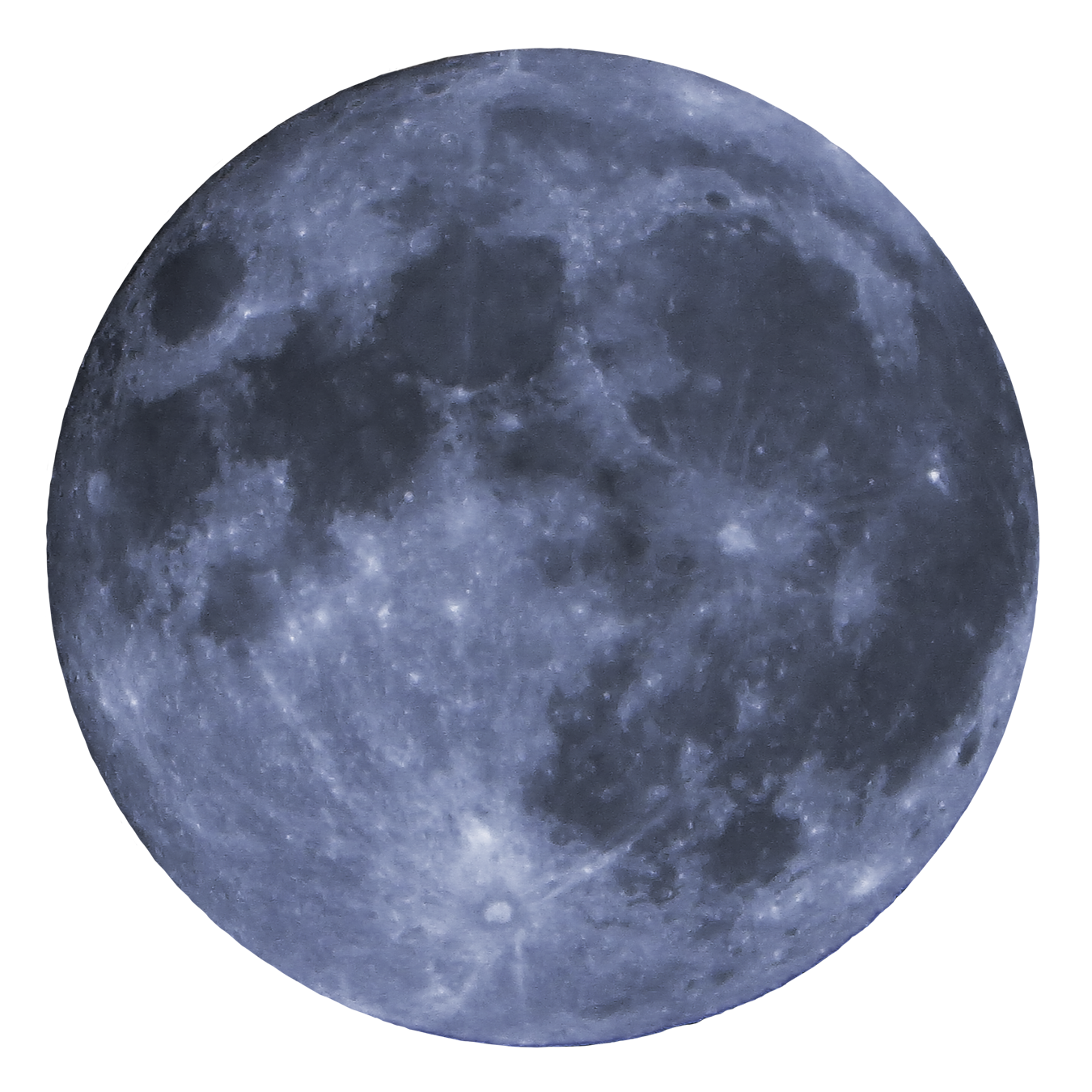 Full Moon Detailed View PNG