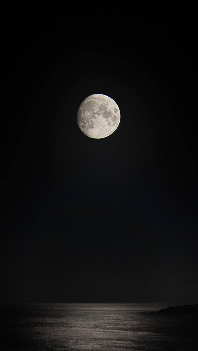 Full Moon iPhone Dark Wallpaper