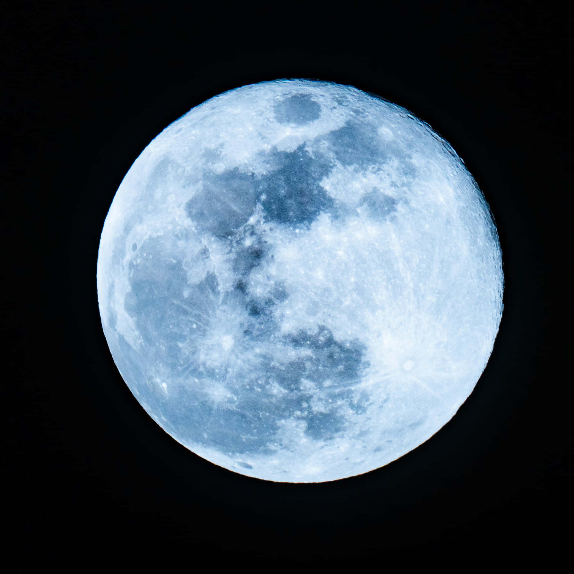 Full Moon Night Sky Wallpaper