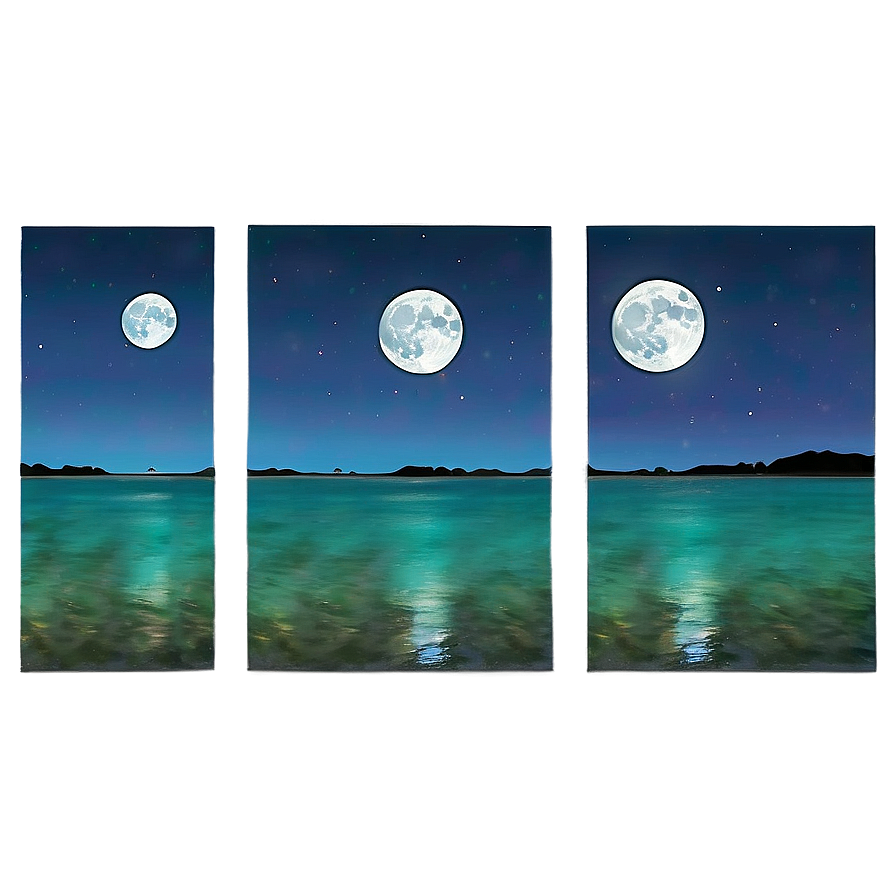 Download Full Moon Over Water Png Msv51 | Wallpapers.com