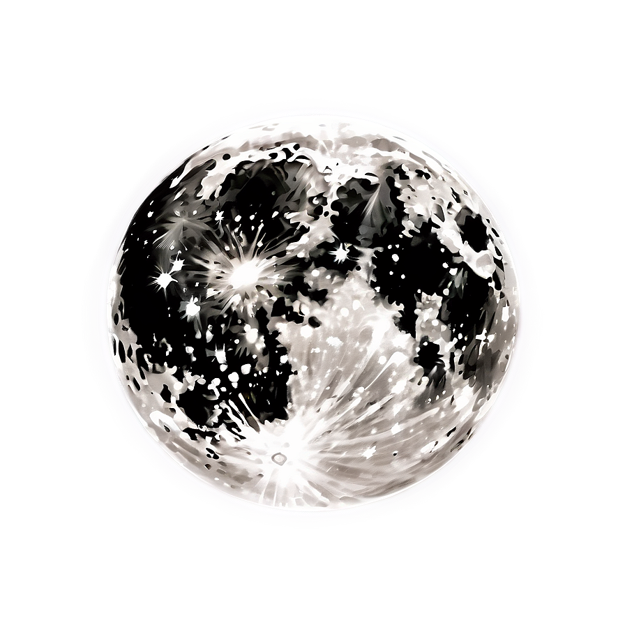 Full Moon Starry Background Png 18 PNG