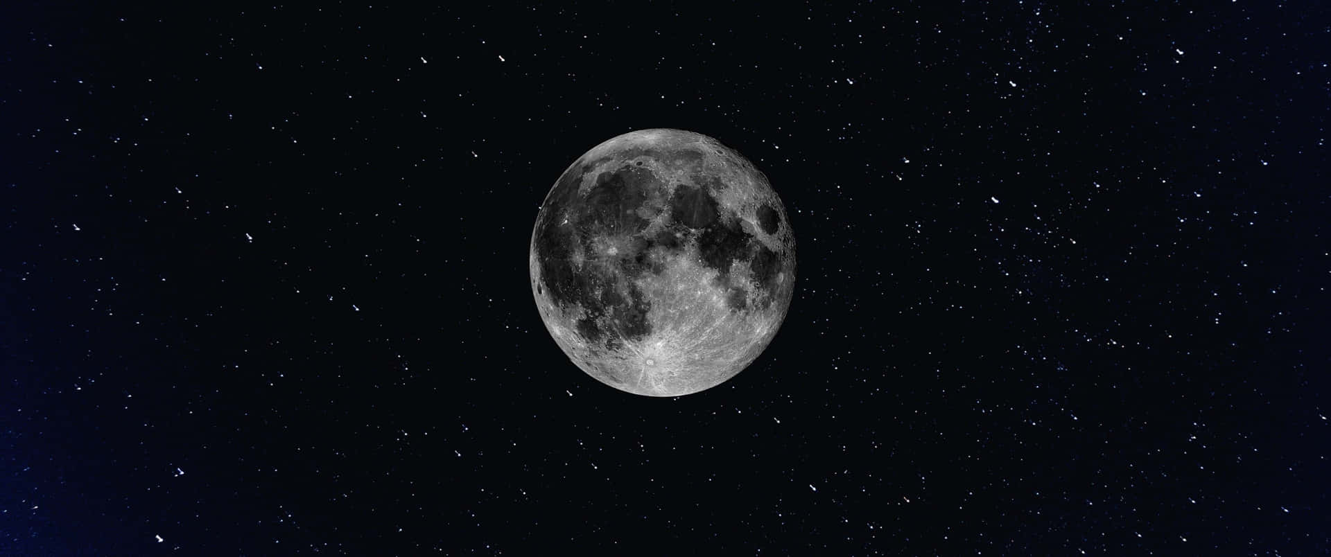 Full Moon Starry Sky Wallpaper