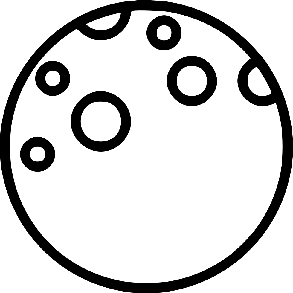 Full Moon Vector Illustration PNG