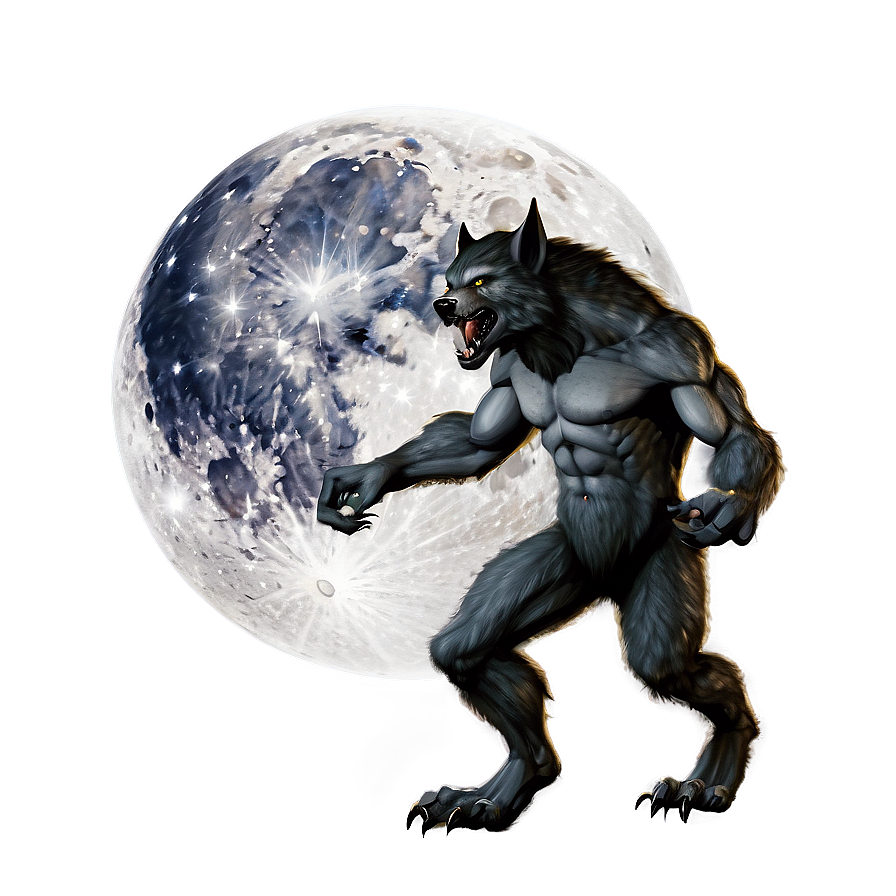 Download Full Moon Werewolf Png 06202024 | Wallpapers.com