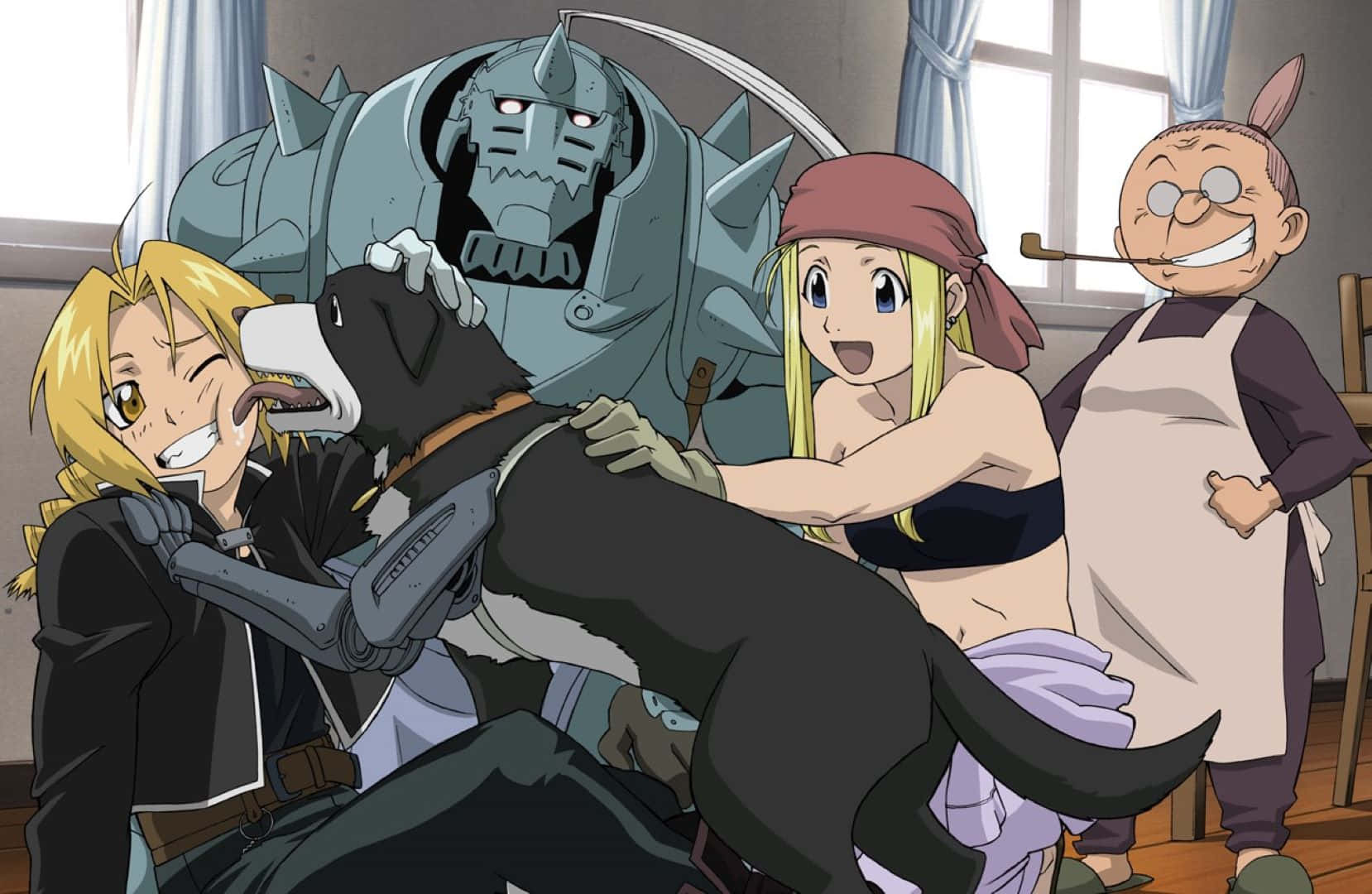 Fullmetal Alchemist Groep Plezier Achtergrond