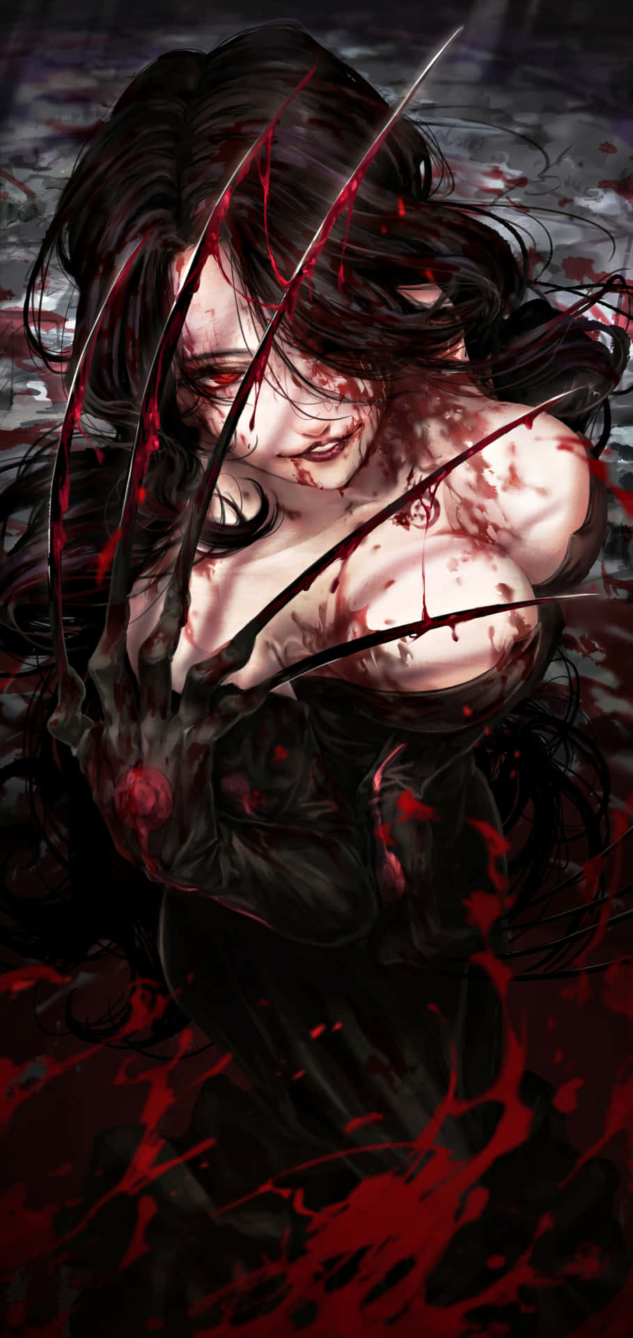 Lust, the embodiment of desire, from the popular series Fullmetal Alchemist. Wallpaper