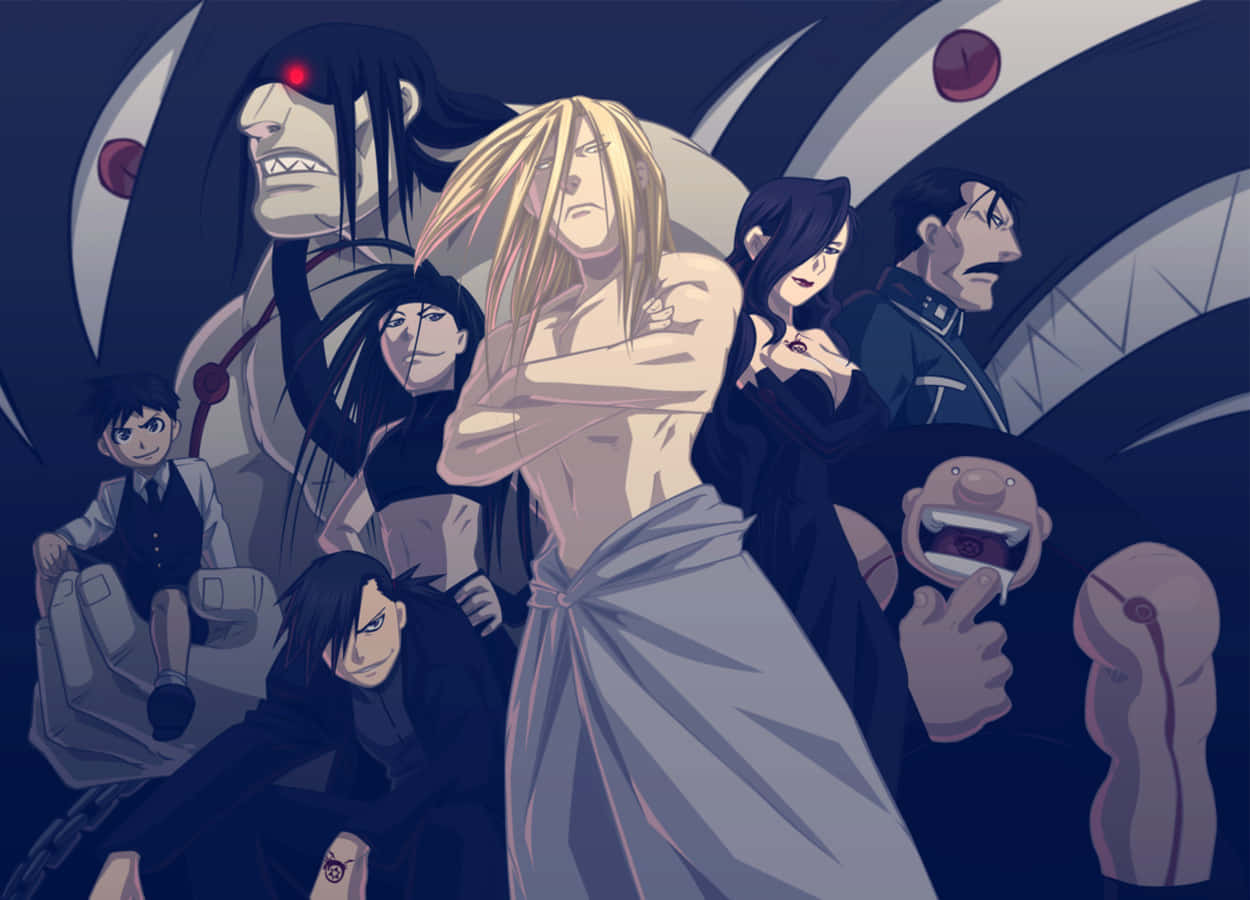 Lust Dari Fullmetal Alchemist Berpose Wallpaper