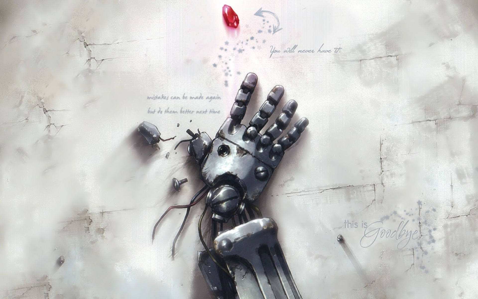 Fullmetal Alchemist Robot Hand Background