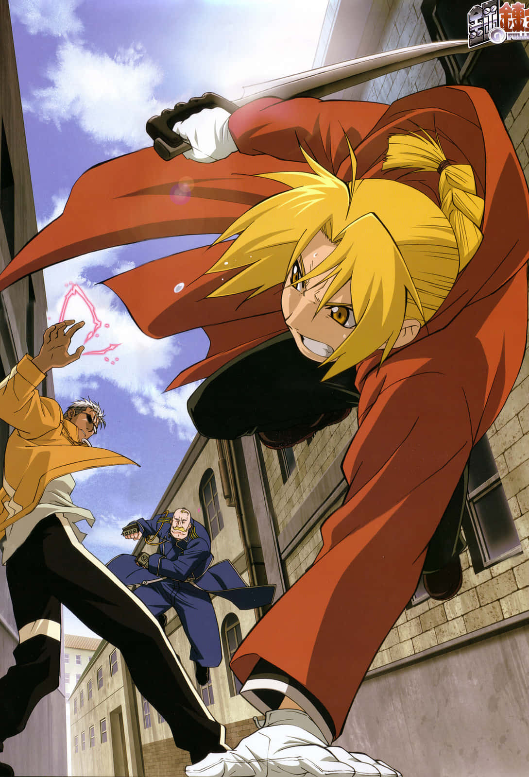 Scarde Fullmetal Alchemist En Acción Fondo de pantalla