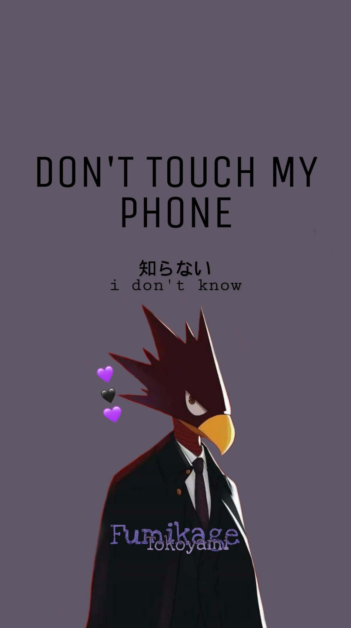 Fumikage Tokoyami Is Ready for the Battle Wallpaper