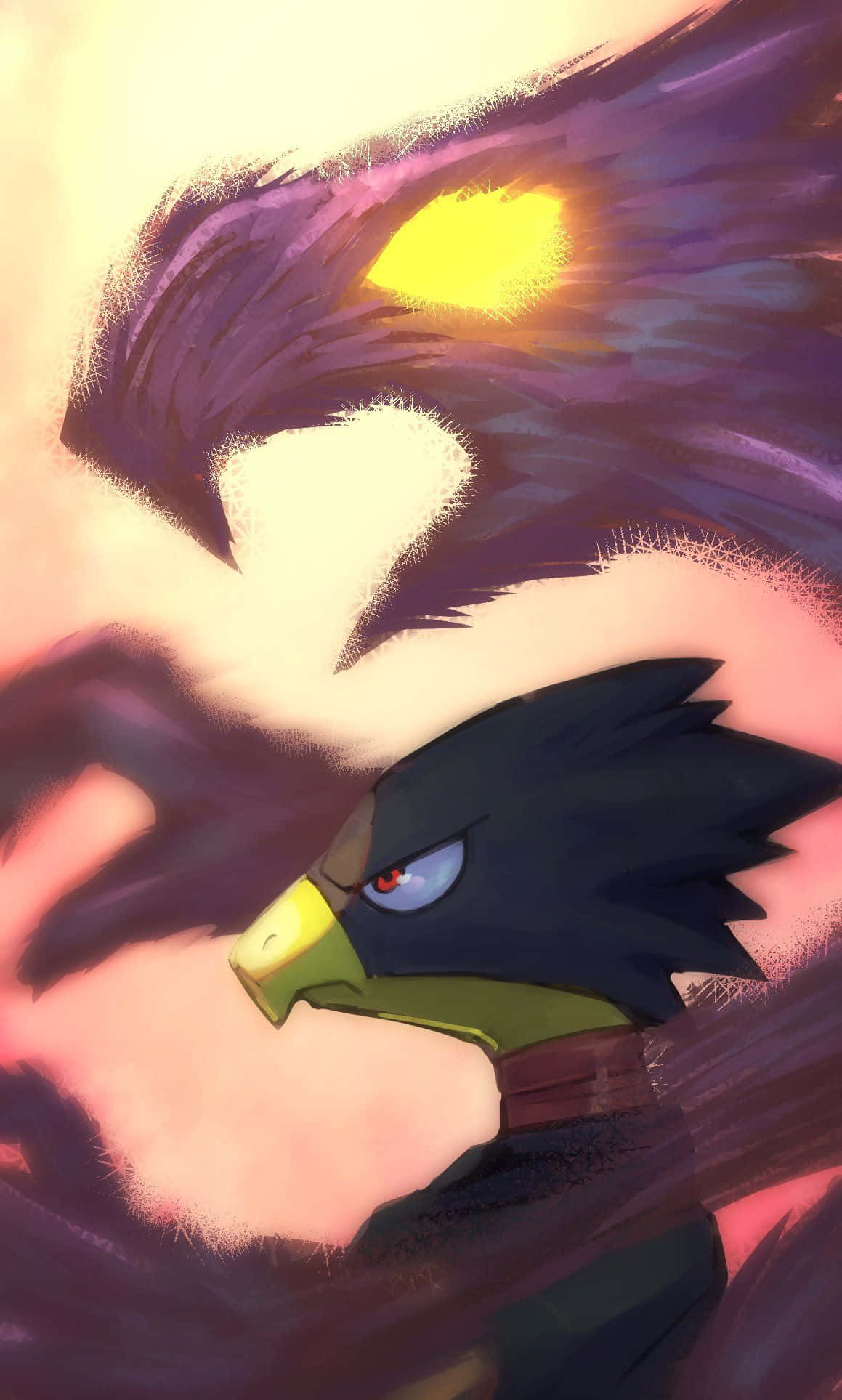 Fumikage Tokoyami, a powerful hero of My Hero Academia Wallpaper