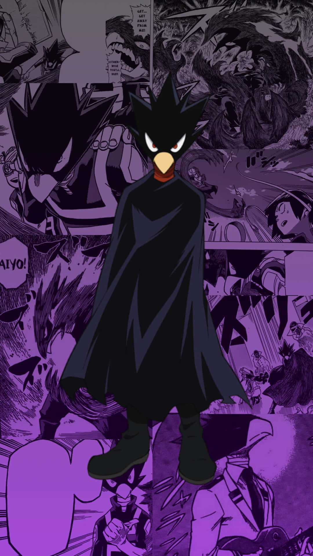 Face of the Night: Fumikage Tokoyami Wallpaper