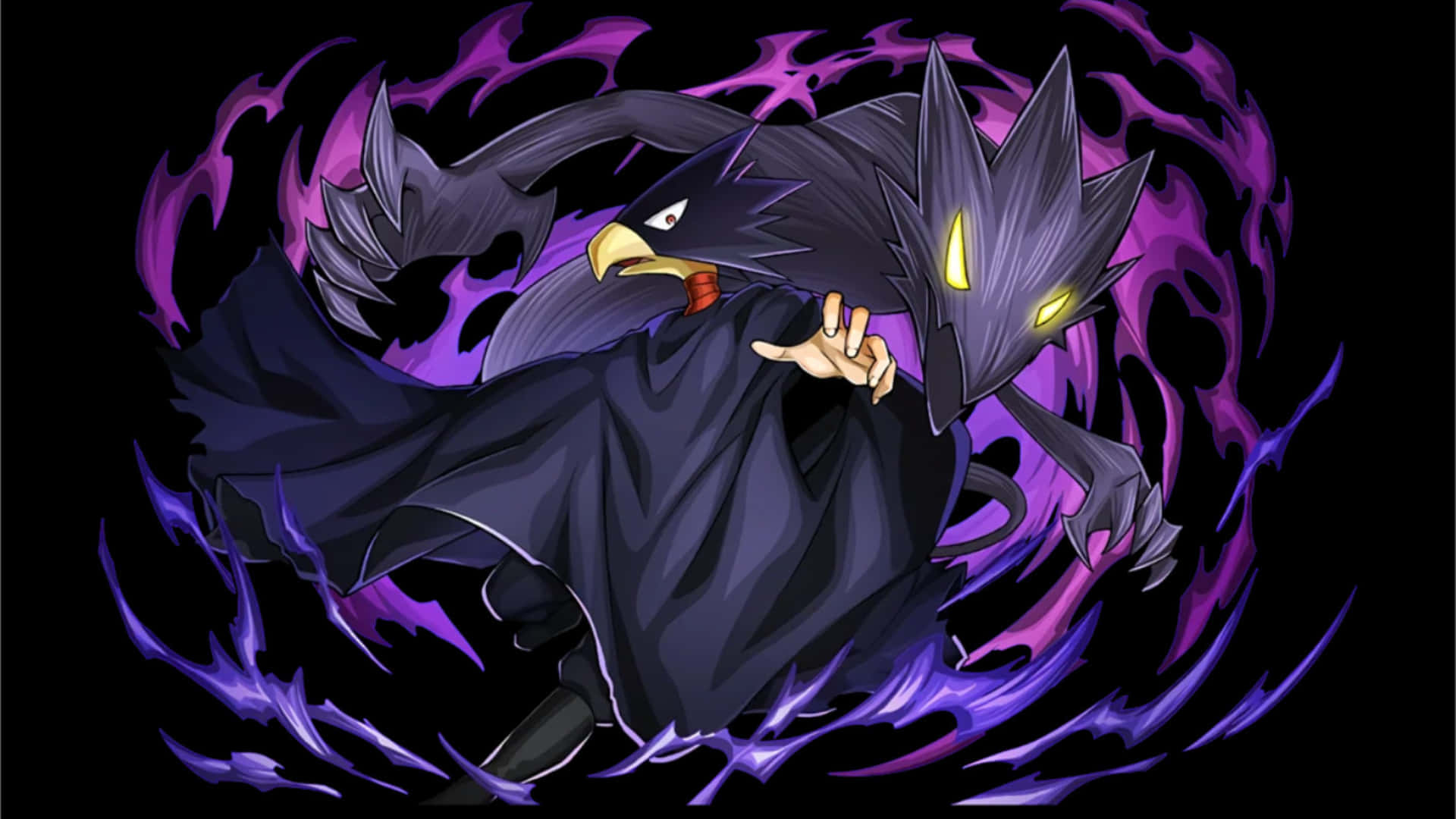 Fumikage Tokoyami, the bird hero Wallpaper