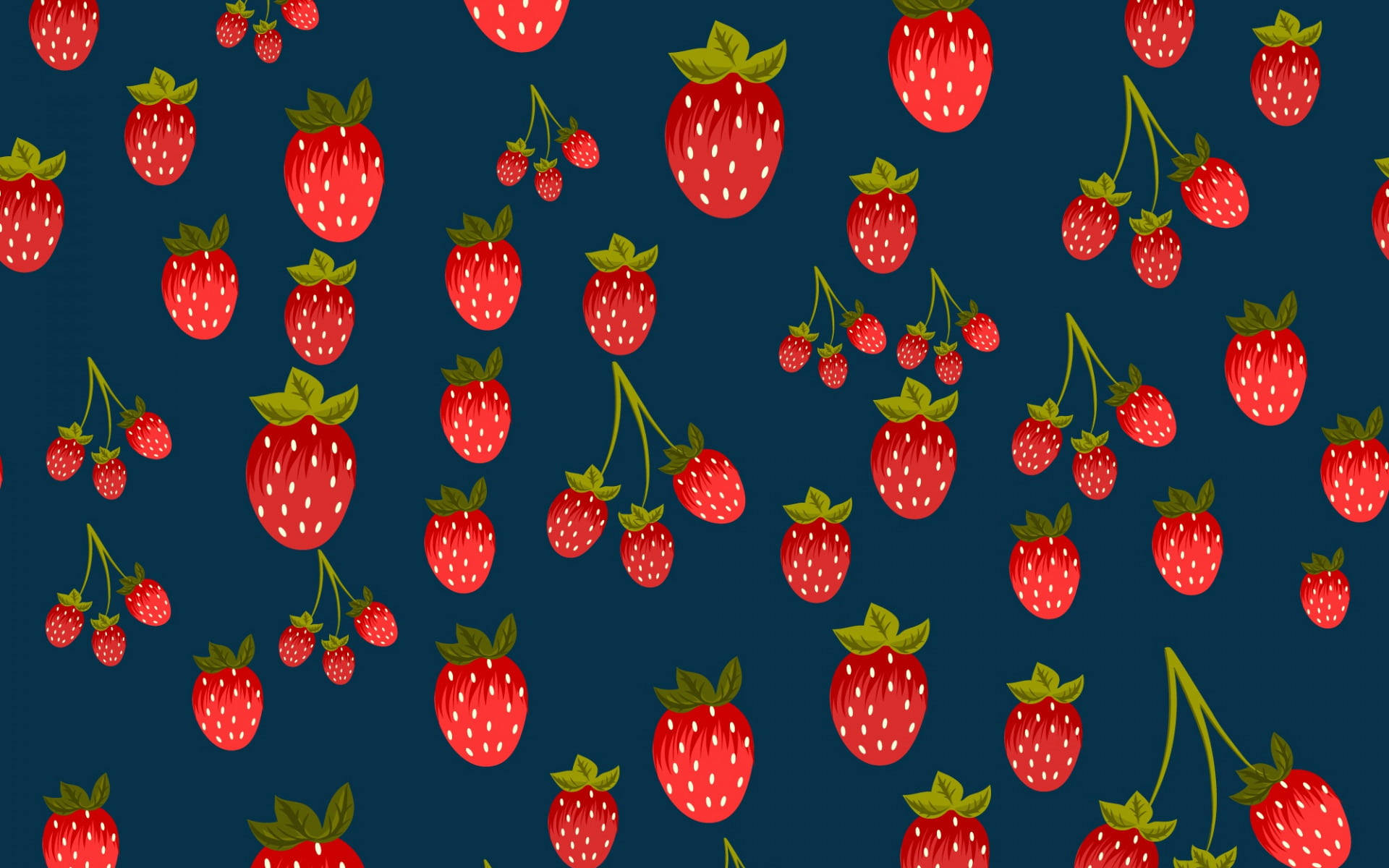 Fun And Quirky Strawberry Desktop Wallpaper