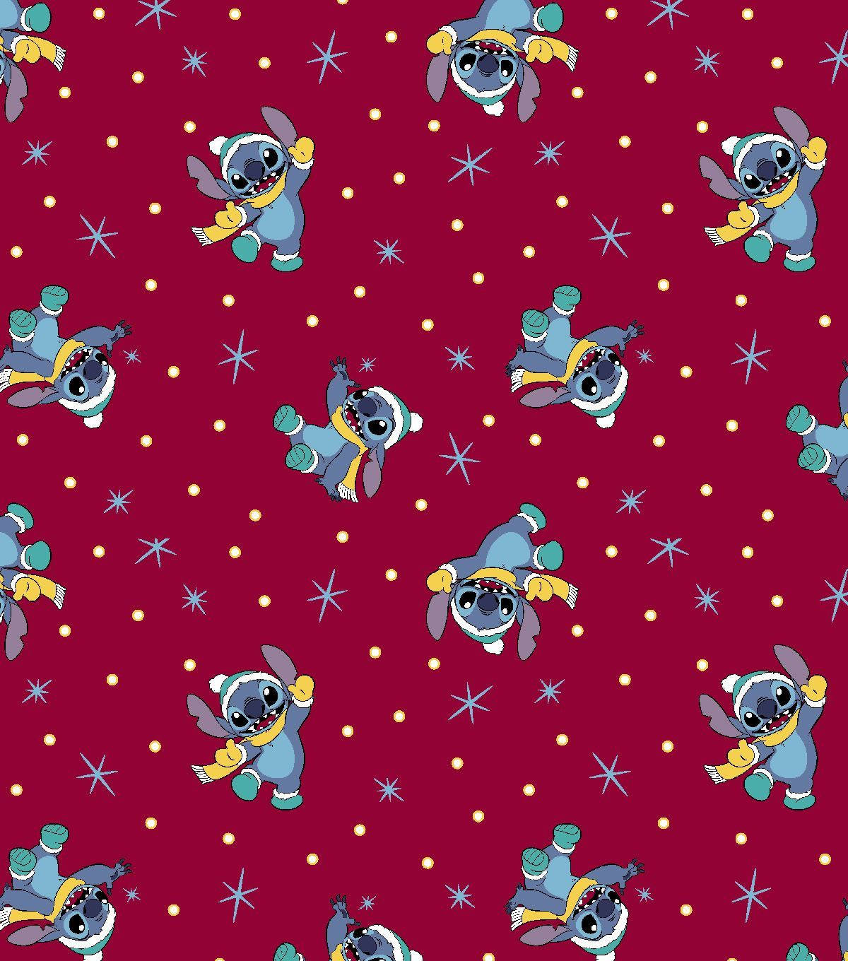 Fun Christmas Stitch Pattern Wallpaper