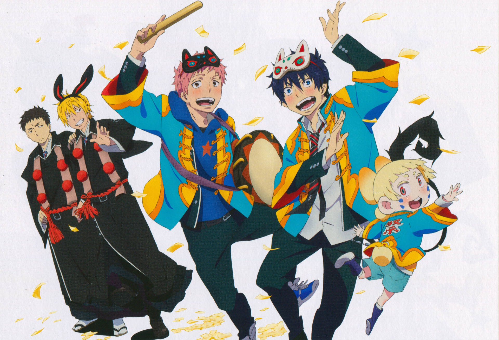 Enjoy the Fun Festival with Blue Exorcist Wallpaper