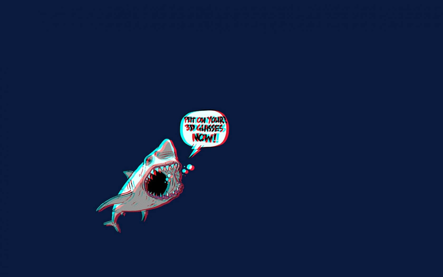 Fun-loving Shark - Witty 3d Artwork Wallpaper