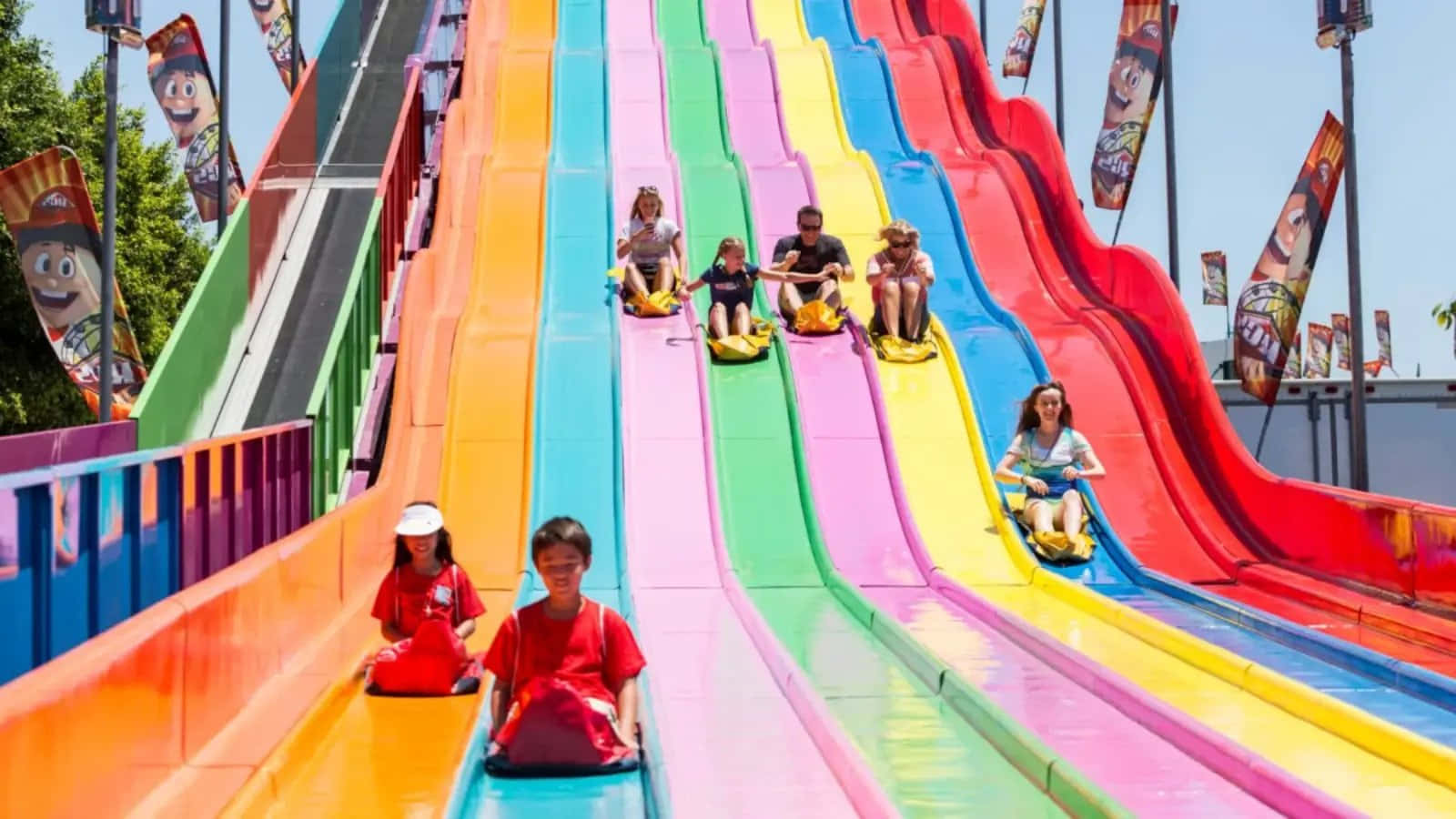 Fun Colorful Tall Slides Pictures