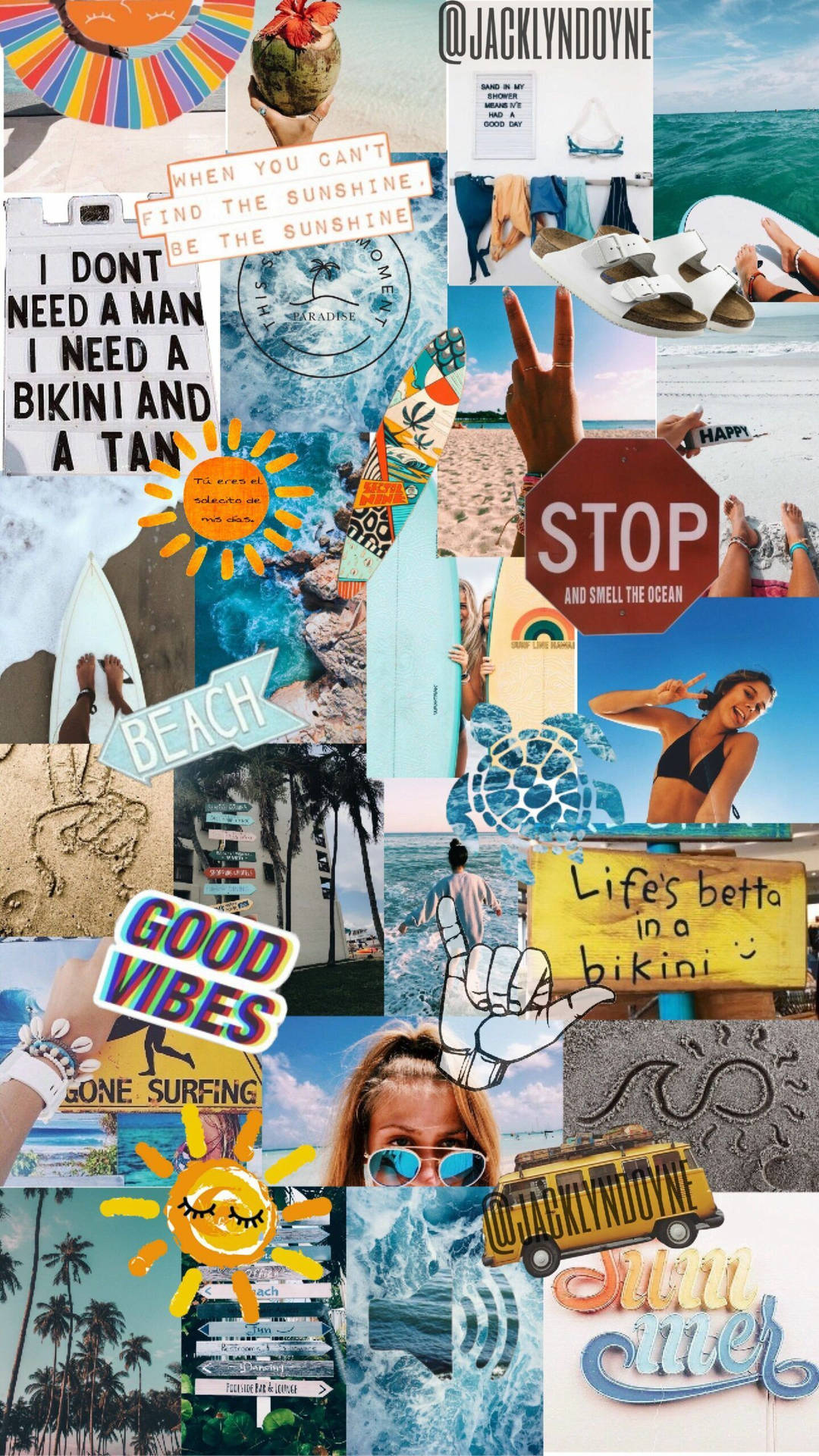 Fun Summer Collage Wallpaper