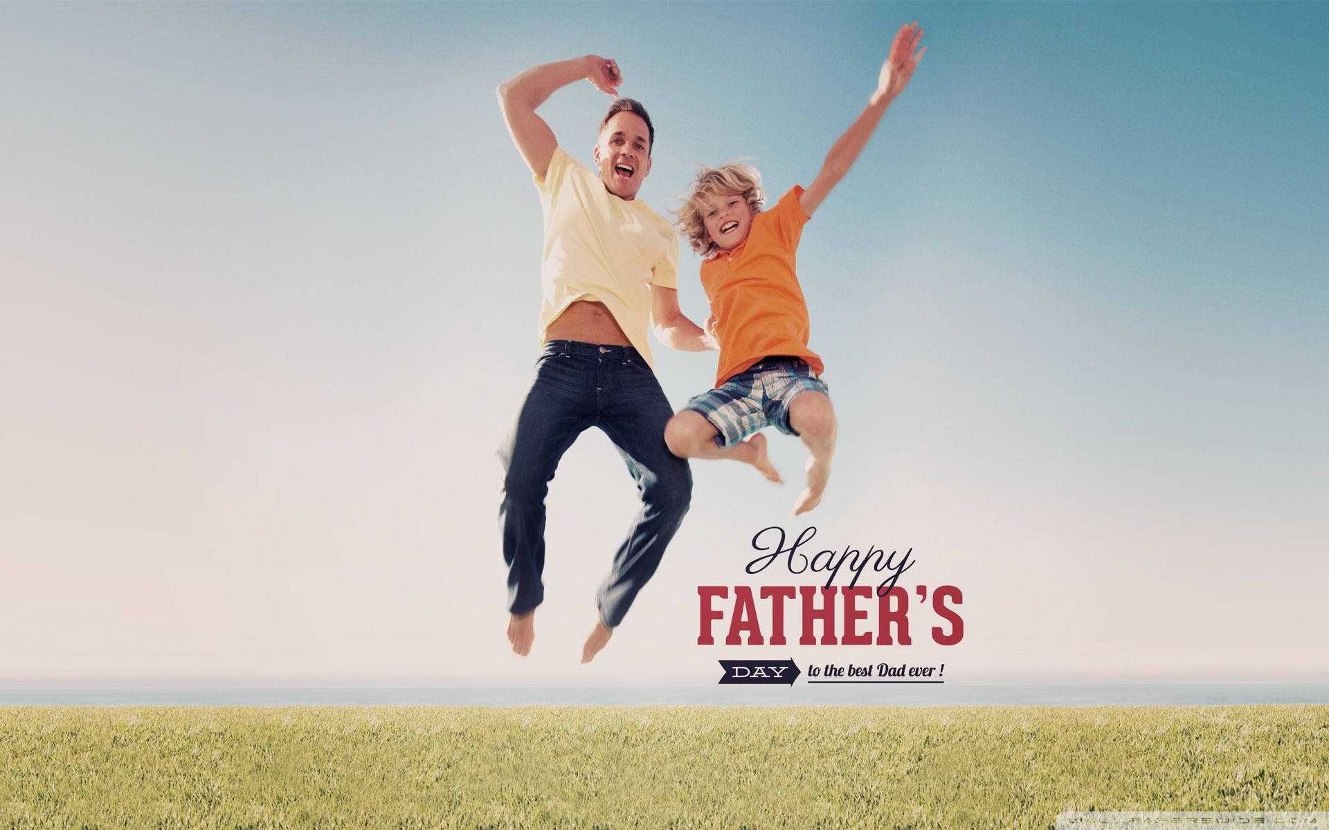 Celebrate Father's Day in the warm sun! Wallpaper
