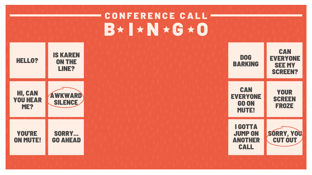 Conference Call Bingo