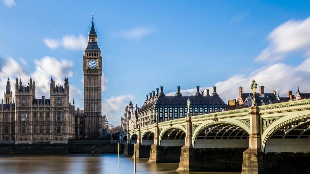 A View Of The Big Ben Clock Tower And The River Thames