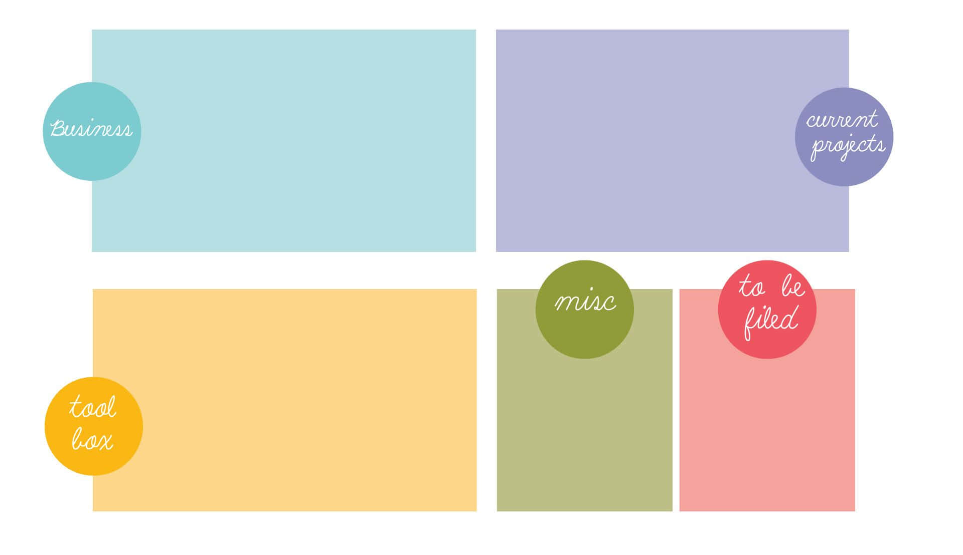 Unacuadrícula Colorida Con Diferentes Colores Y Formas Diferentes Fondo de pantalla